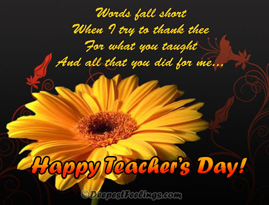 Teacher's Day greeting card for Facebook and WhatsApp