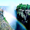 rainbow in the waterfall