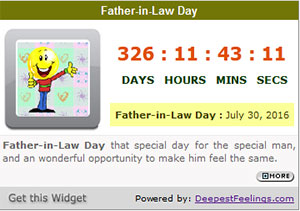 Click here to get the Father-in-Law Day Widget