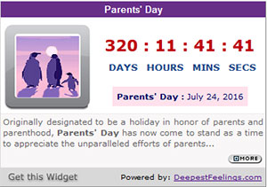 Click here to get the Parents' Day Widget