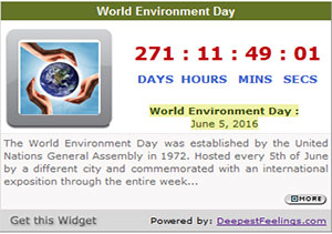Click here to get the World Environment Day Widget