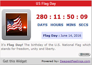 Click here to get the Flag Day Widget