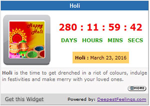 Click here to get the Holi Widget