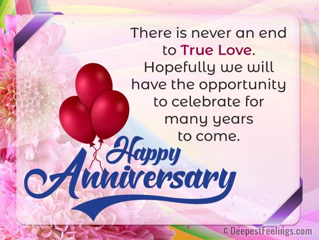 An Anniversary greeting card with a background of flowers for WhatsApp and Facebook