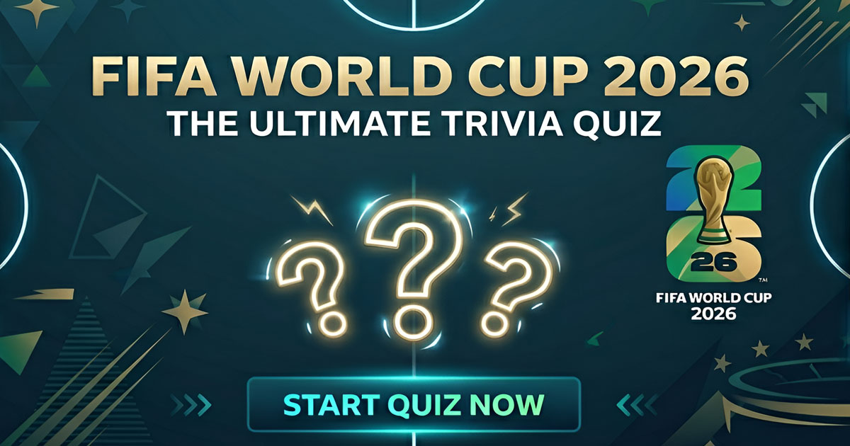 FIFA World Cup 2026 football quiz background