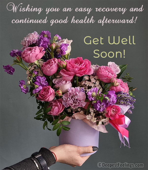 Get well soon wishes card for WhatsApp and Facebook