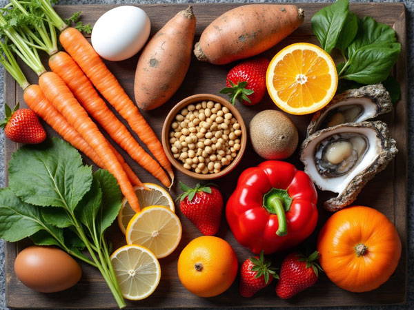 fruits and vegetables for healthy hair to prevent hair fall