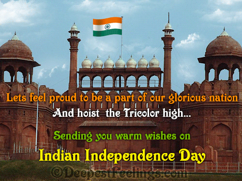 Warm wishes on Indian Independence Day