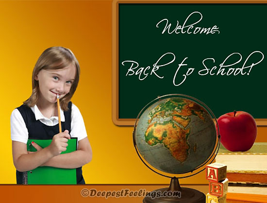 Back to School greeting card for Facebook and WhatsApp