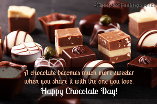 A Chocolate Day greeting card for loved ones
