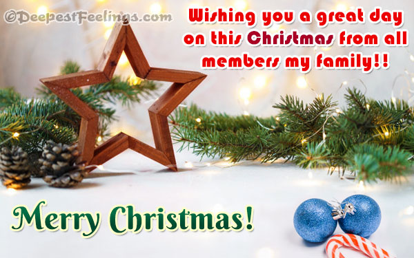 christmas greetings for family