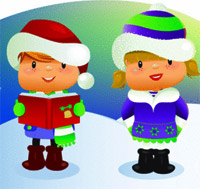 singing christmas carols