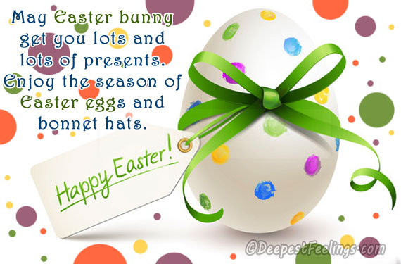 Happy Easter greeting card with a decorated egg
