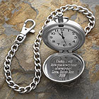 Herrington© Engraved Silver Pocket Watch