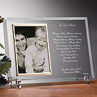 Dear Dad© Personalized Glass Frame