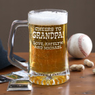 Cheers!© 25 oz. Custom Etched Sports Mug