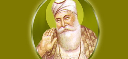 Guru Nanak Jayanti card for WhatsApp and Facebook