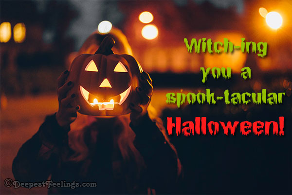 An exclusive Halloween greeting card for WhatsApp and Facebook status