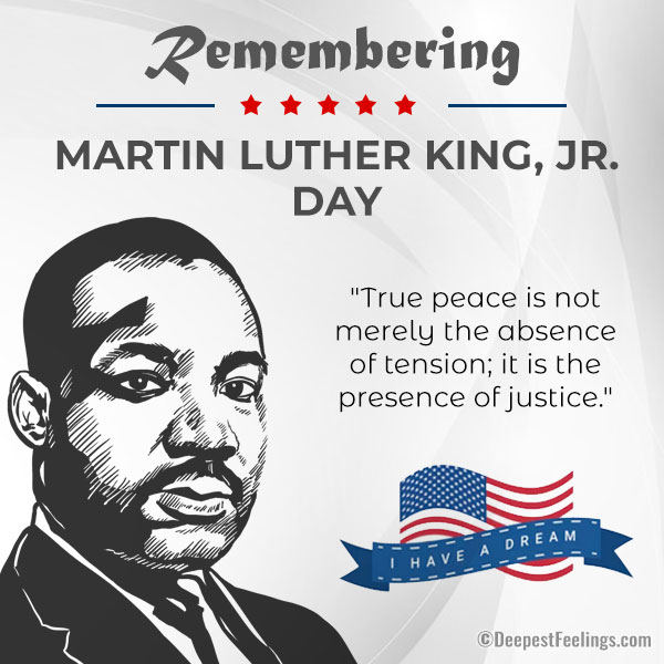 A card for Remembering Martin Luther King, Jr.