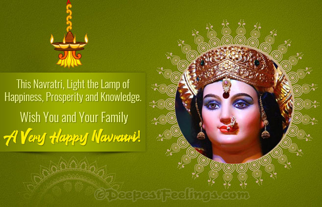 Wish you and your family a very Happy Navratri