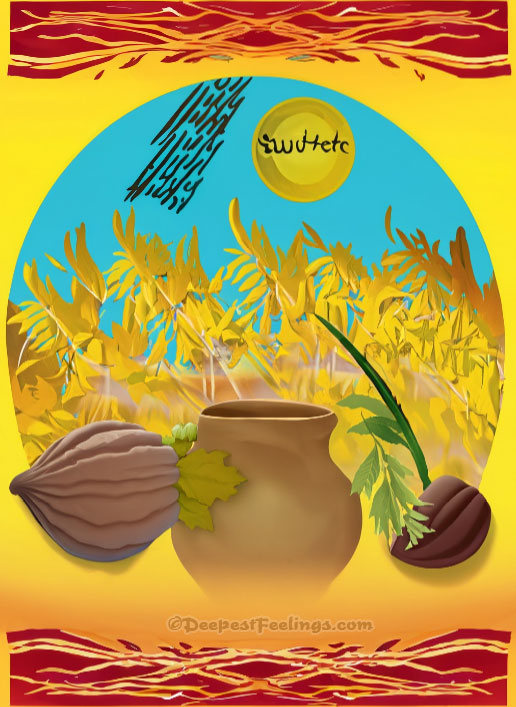 Sukkot image for WhatsApp, Facebook, Instagram and Pinterest