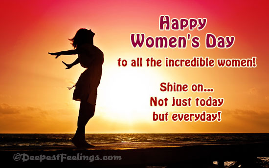 Women's Day greeting card for all the incredible women
