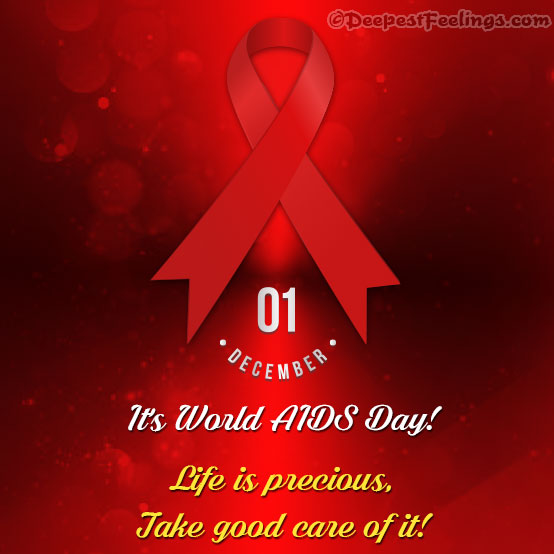 World AIDS Day card with good message