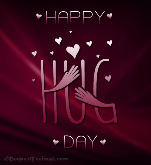 Happy Hug Day Greeting Card