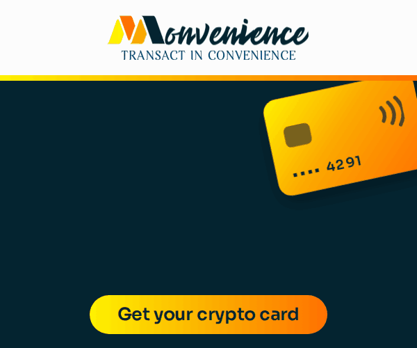 Monvenience virtual crypto debit card – load with USDC or USDT, globally accepted
