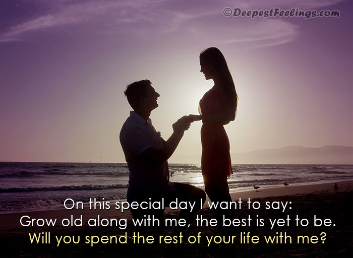 An image with a special love proposal message