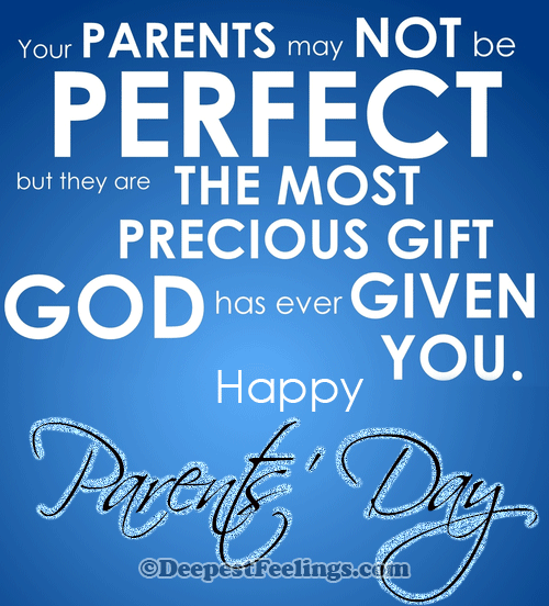 Happy Parents' Day wishes image for WhatsApp, Facebook, Twitter and Pinterest