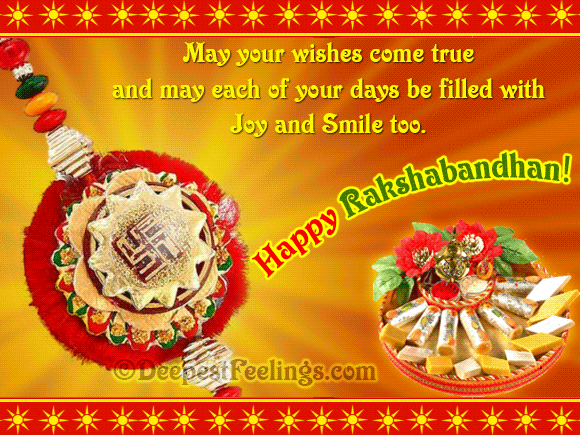 May your wishes come true on Rakhi