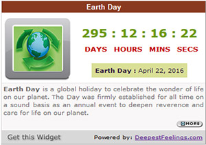 Click here to get the Earth Day Widget