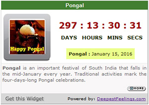 Click here to get the Pongal Widget