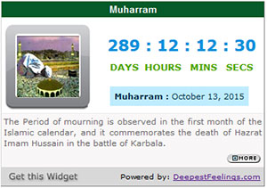 Click here to get the Muharram Widget