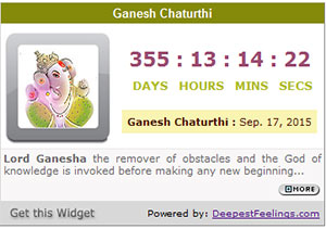 Click here to get the Ganesh Chaturthi Widget